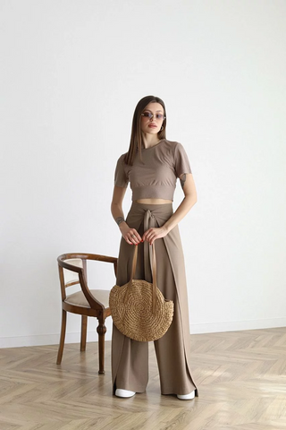 Nila | Pantalón cruzado de talle alto