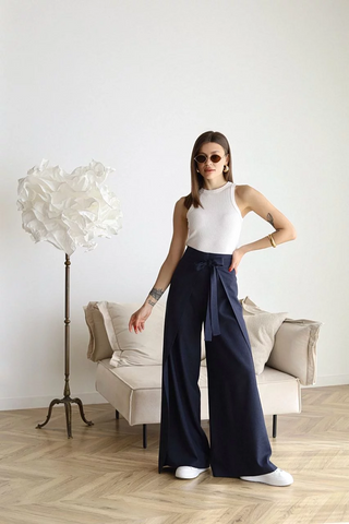Nila | Pantalón cruzado de talle alto