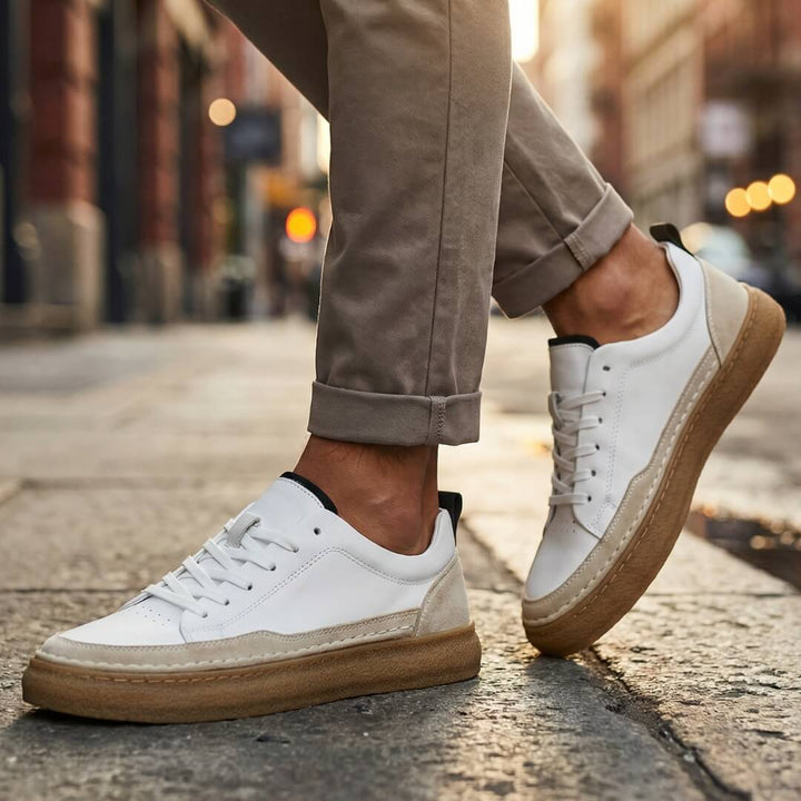 Ercole | Zapatillas de piel sin cordones