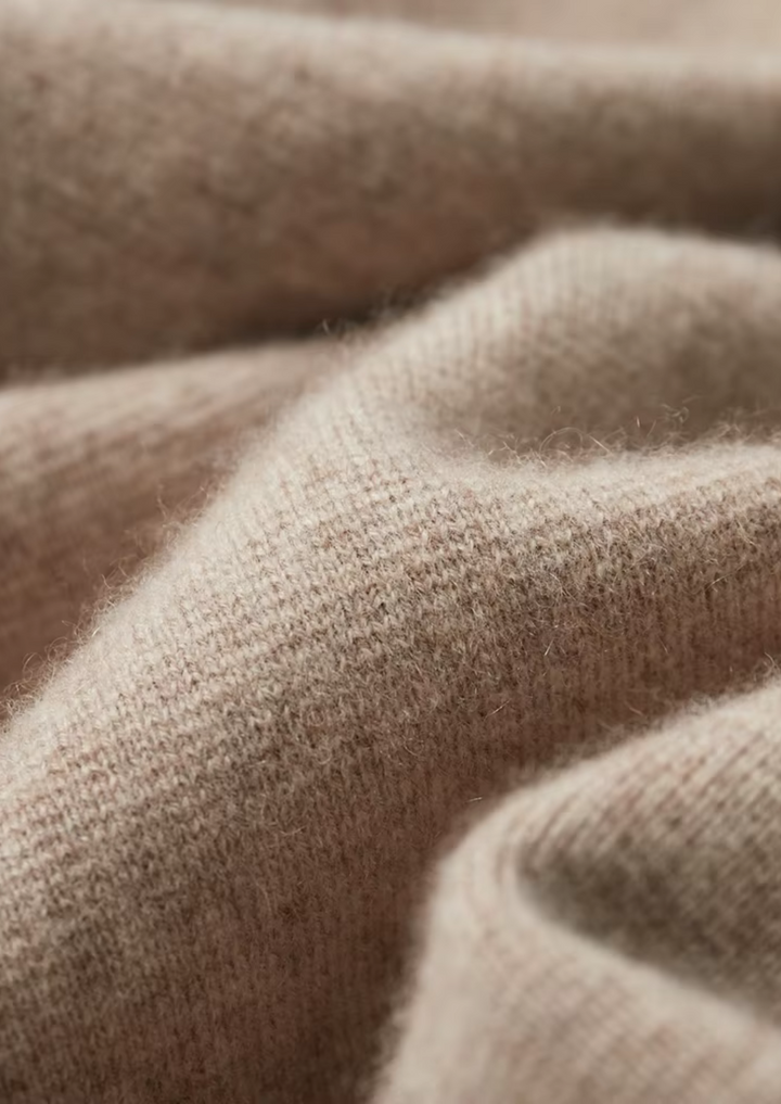 Cárdigan polo con cremallera de lana merino extrafina