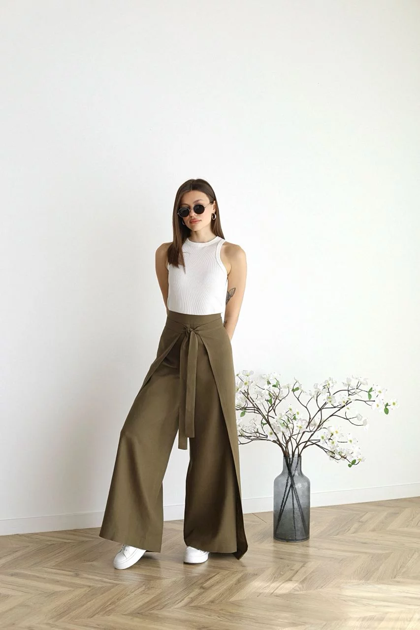 Nila | Pantalón cruzado de talle alto