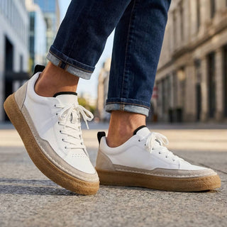 Ercole | Zapatillas de piel sin cordones