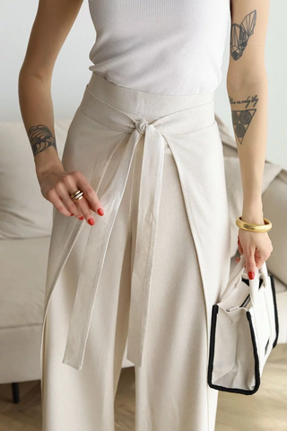 Nila | Pantalón cruzado de talle alto