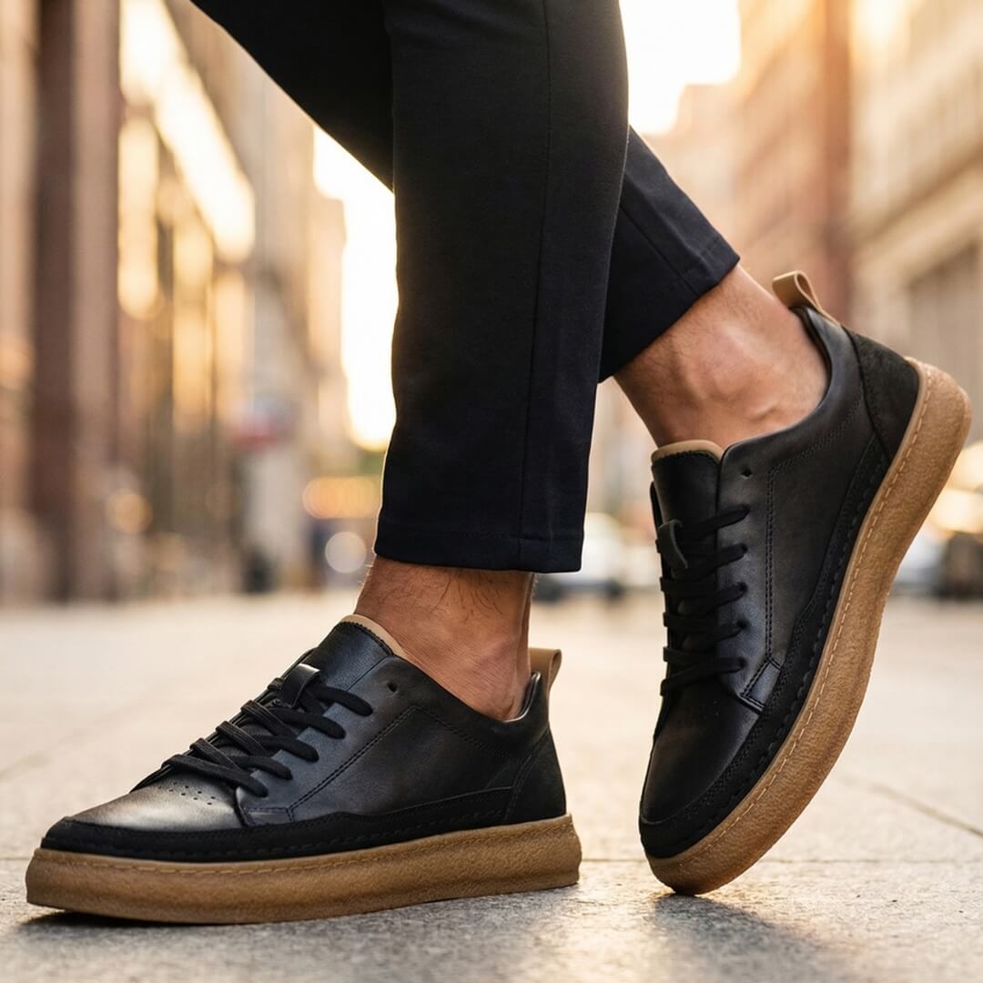 Ercole | Zapatillas de piel sin cordones