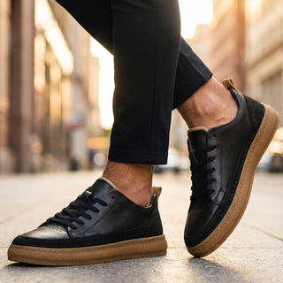 Ercole | Zapatillas de piel sin cordones