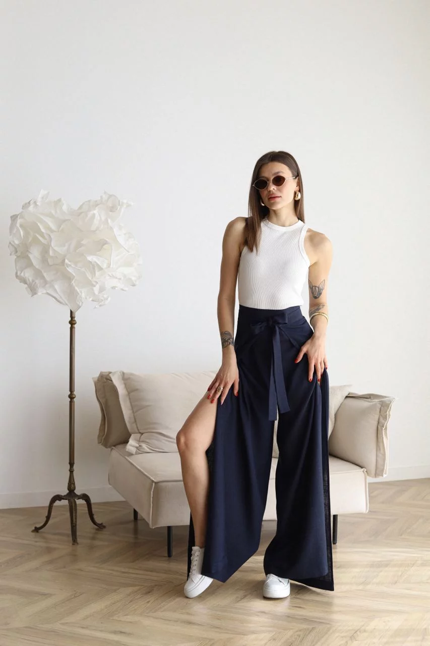 Nila | Pantalón cruzado de talle alto