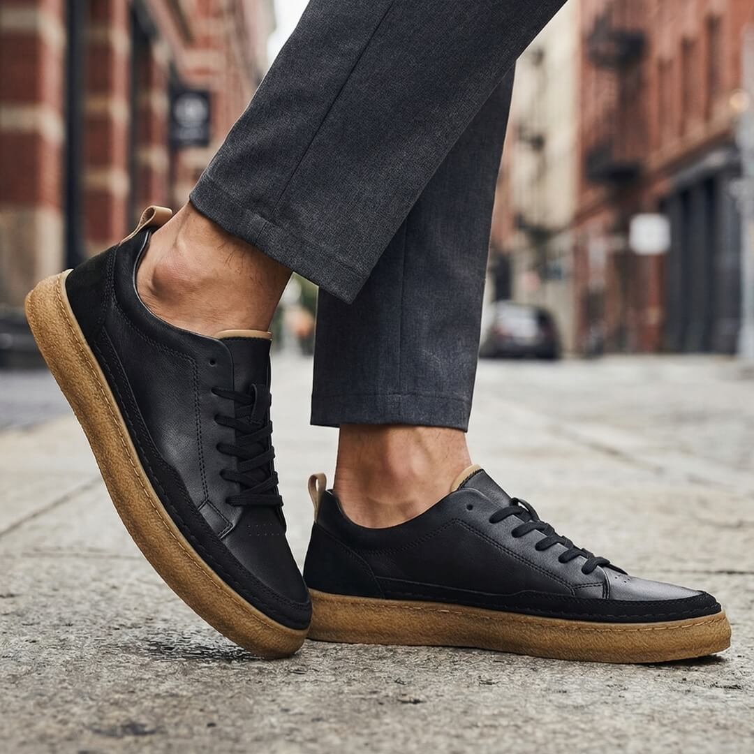 Ercole | Zapatillas de piel sin cordones