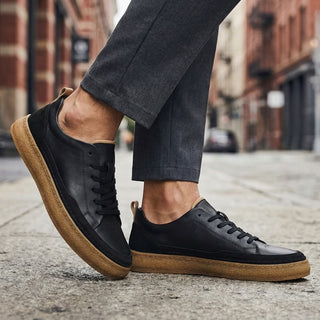 Ercole | Zapatillas de piel sin cordones