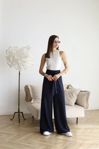 Nila | Pantalón cruzado de talle alto