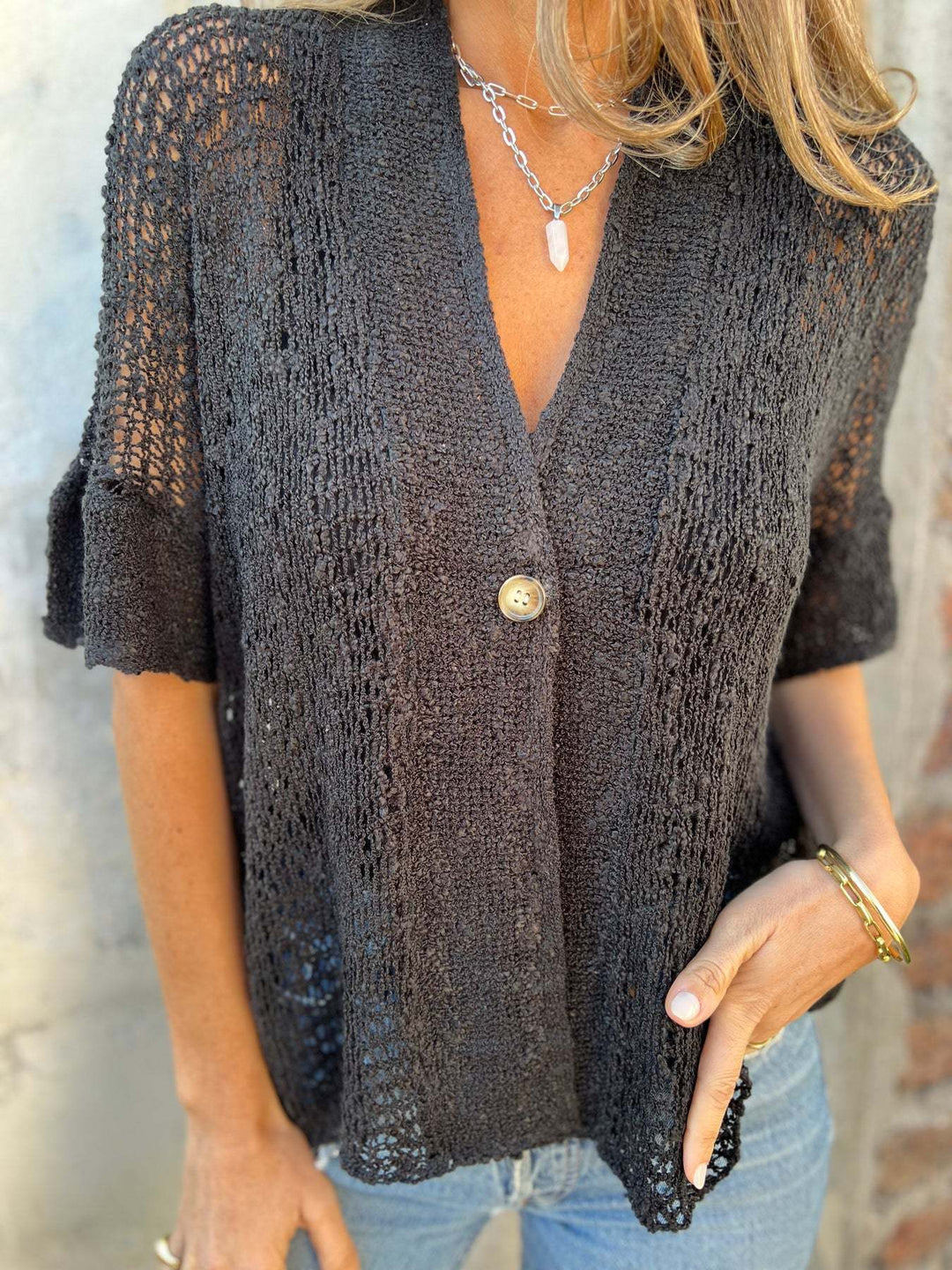 Carol | Chaqueta de punto calado