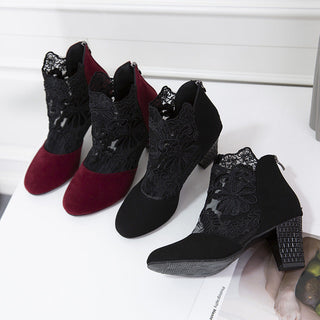 Marise | Botines con detalles de encaje