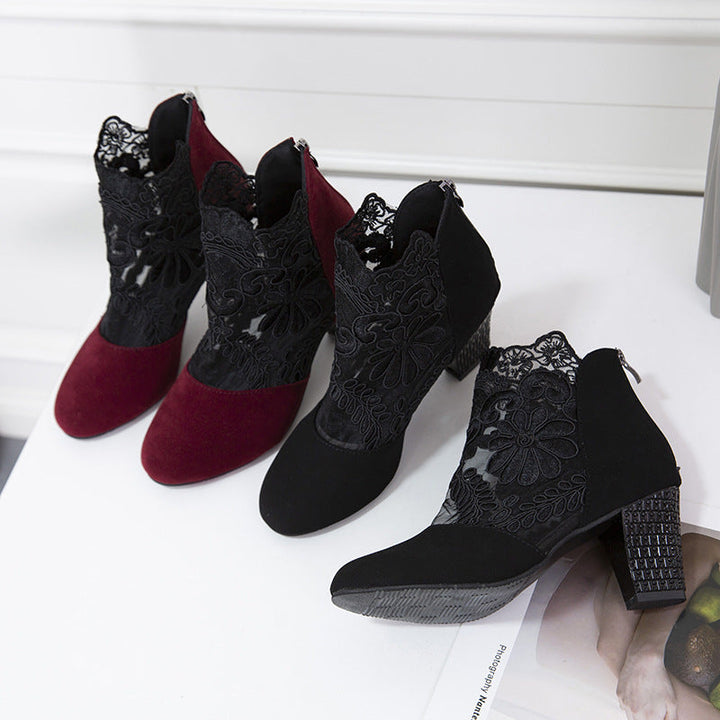 Marise | Botines con detalles de encaje