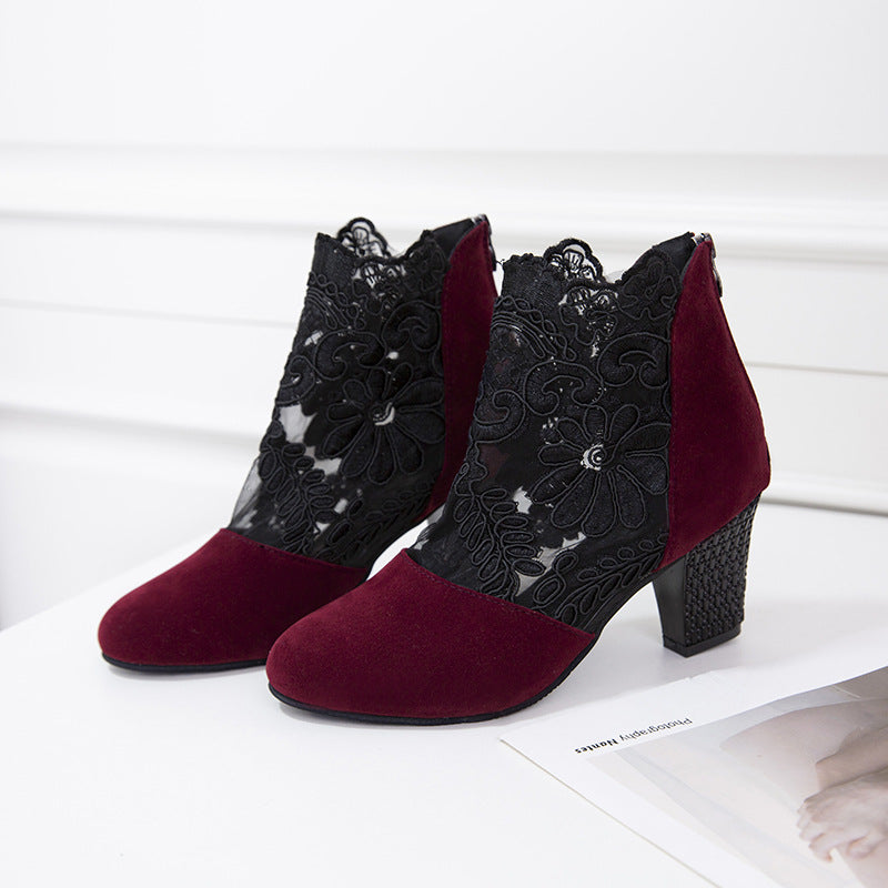 Marise | Botines con detalles de encaje