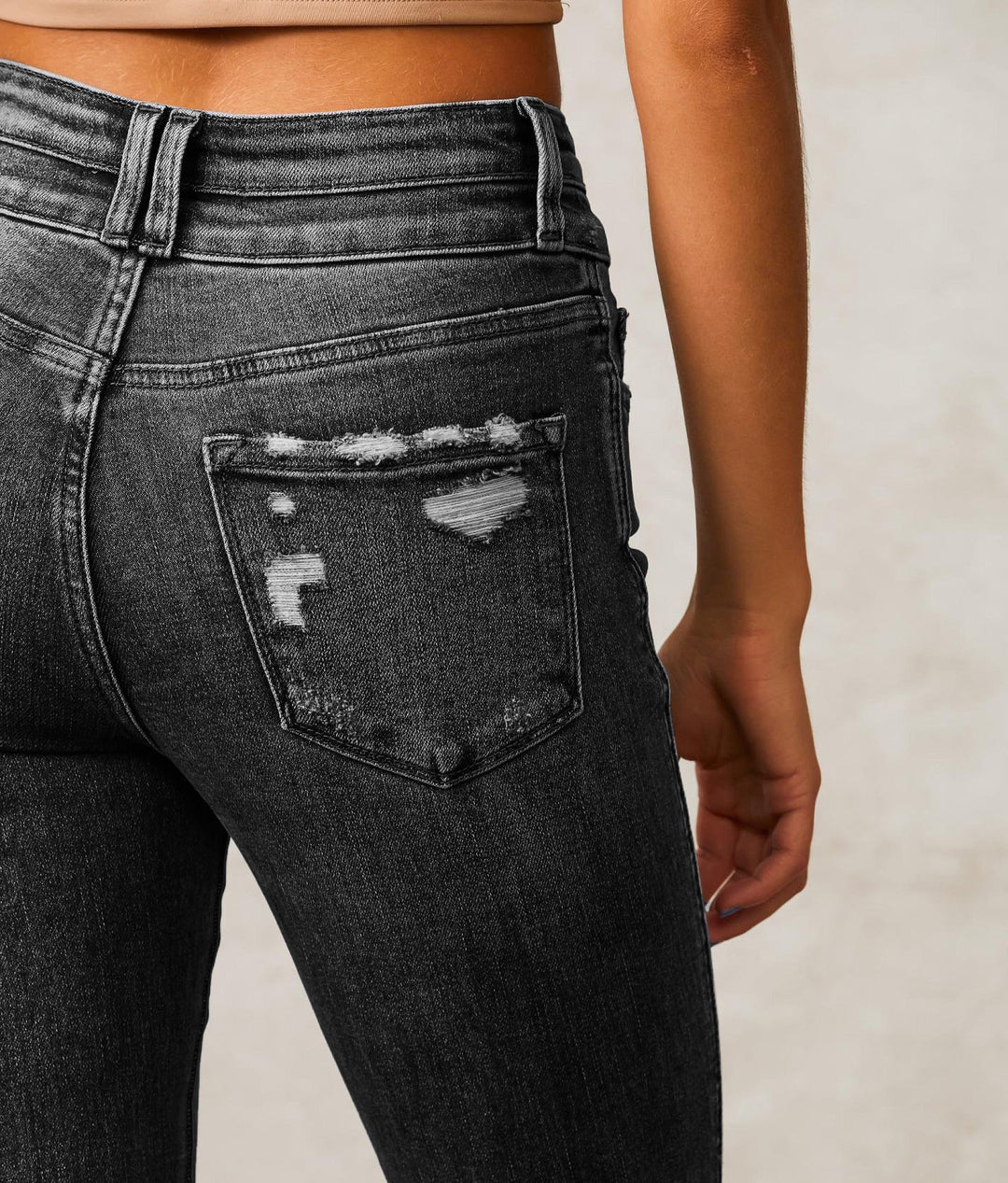 Eléane | Vaquero bootcut de talle alto