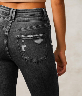 Eléane | Vaquero bootcut de talle alto