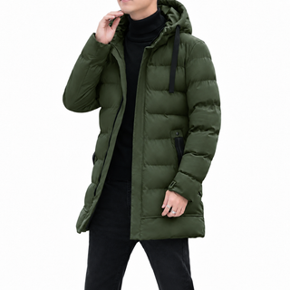 Leon™ | Chaqueta acolchada larga con capucha