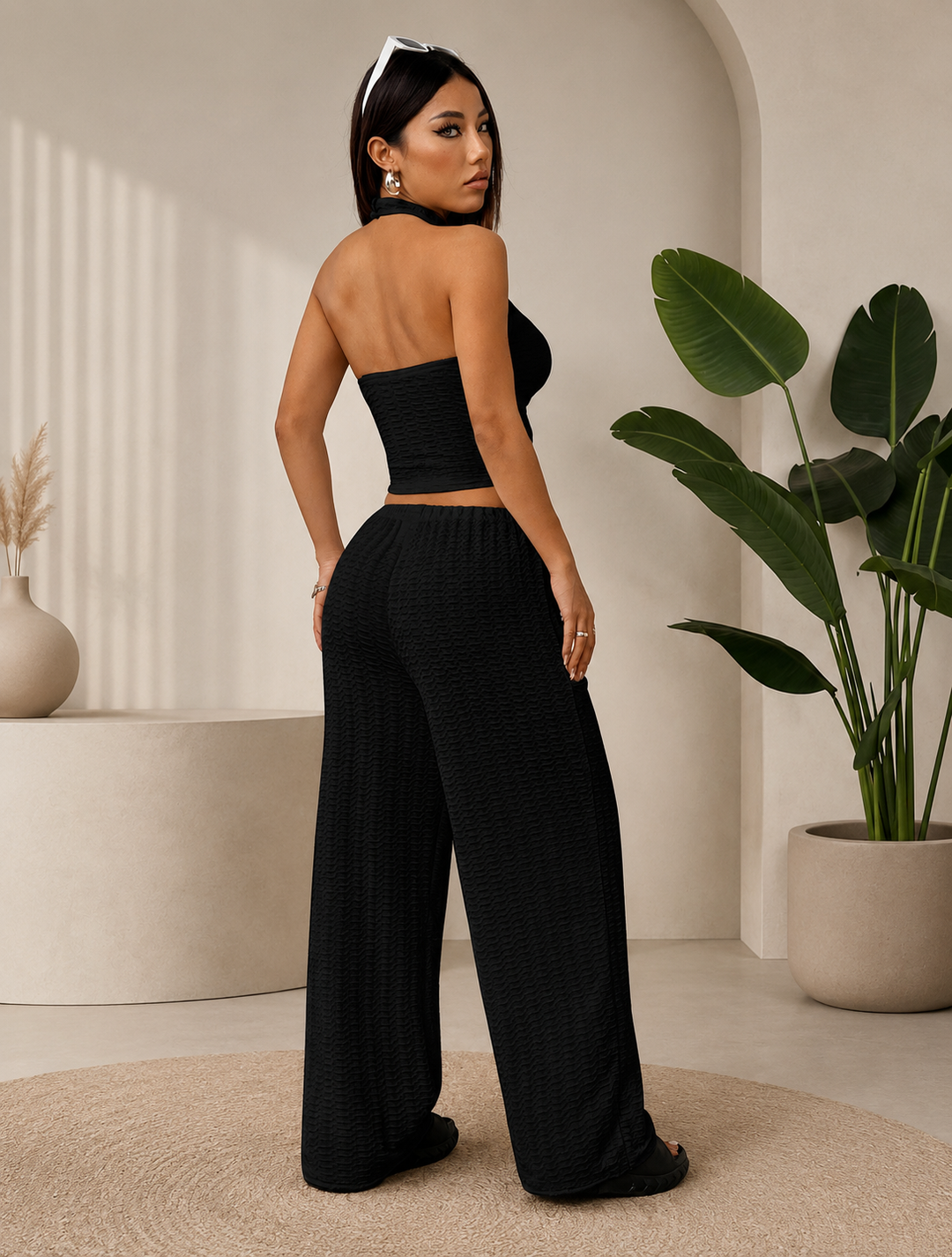 Conjunto Isabella– Top Halter &amp; Palazzo Premium