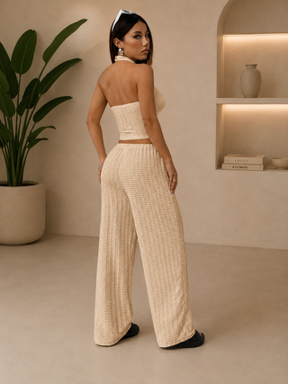 Conjunto Isabella– Top Halter &amp; Palazzo Premium