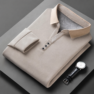 Fulvio | Polo de manga larga con cuello en contraste