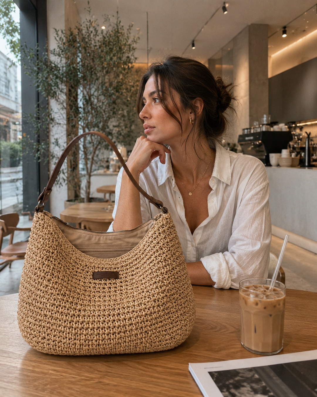Simona | Bolso de hombro trenzado