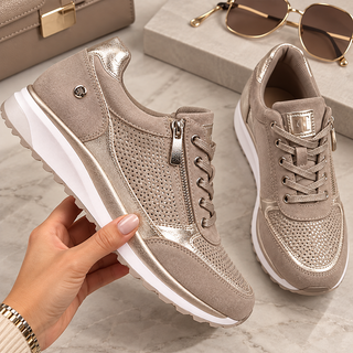Eugénie | Zapatillas elegantes con cremallera