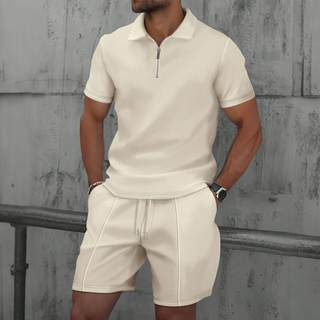 Ibiza | Conjunto de polo con cremallera y short
