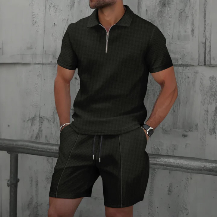 Ibiza | Conjunto de polo con cremallera y short
