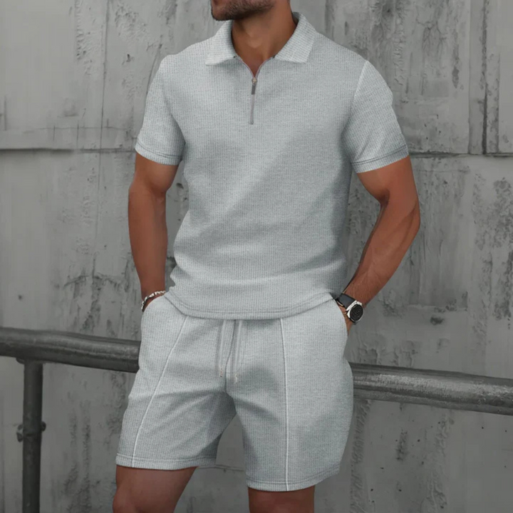 Ibiza | Conjunto de polo con cremallera y short