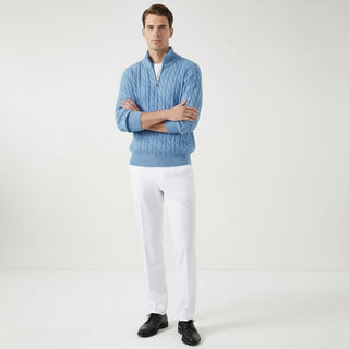 Riviera Stroll | Look de invierno: jersey y pantalón
