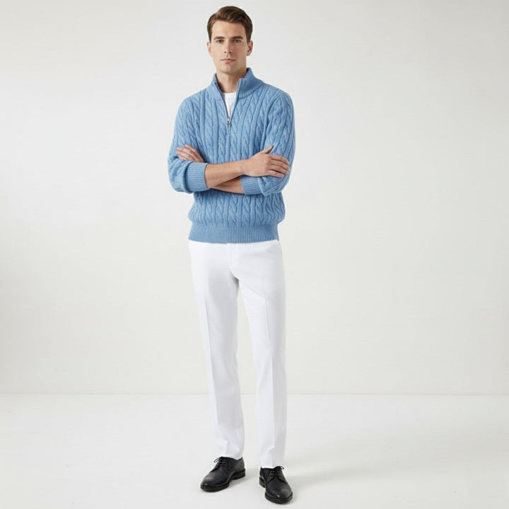 Riviera Stroll | Look de invierno: jersey y pantalón