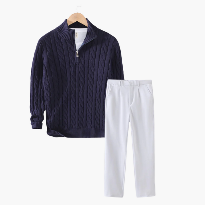 Polo Brunch | Look de invierno: jersey y pantalón