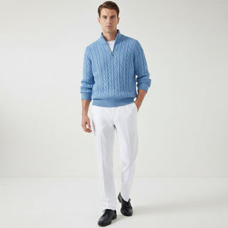 Riviera Stroll | Look de invierno: jersey y pantalón