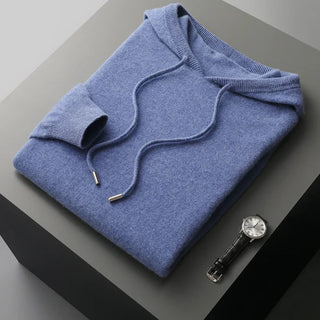 Sudadera con capucha de cachemira pura
