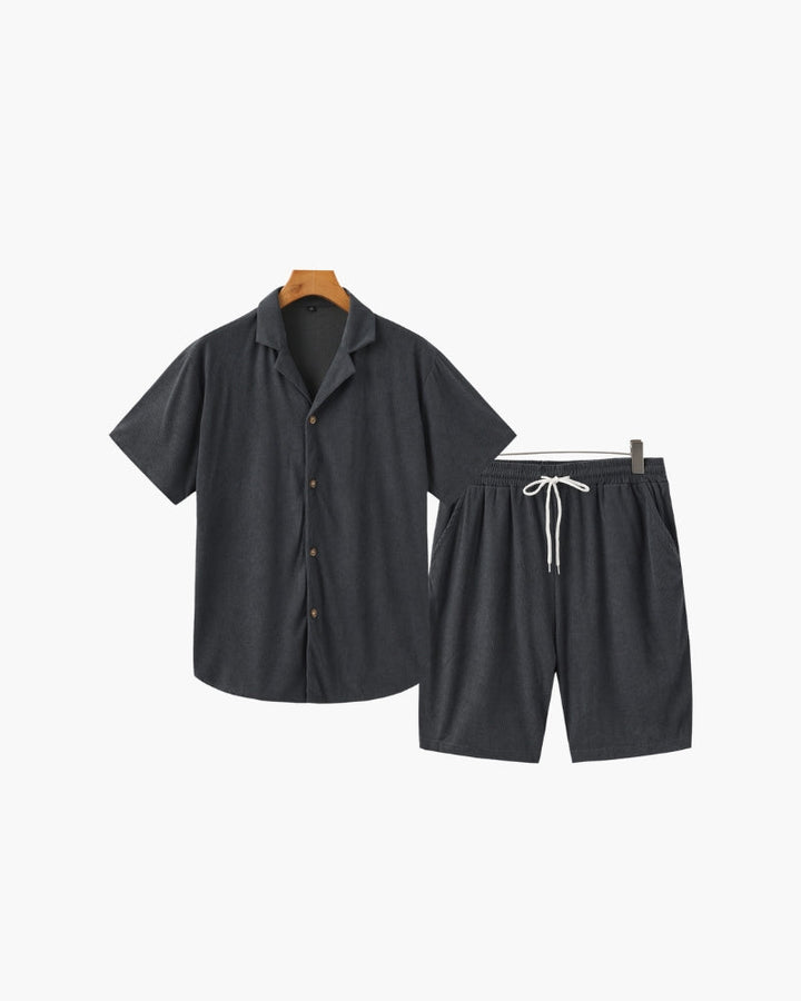Riviera | Conjunto de pana: camisa y short
