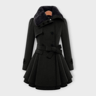 Emma - Abrigo elegante con piel sintética