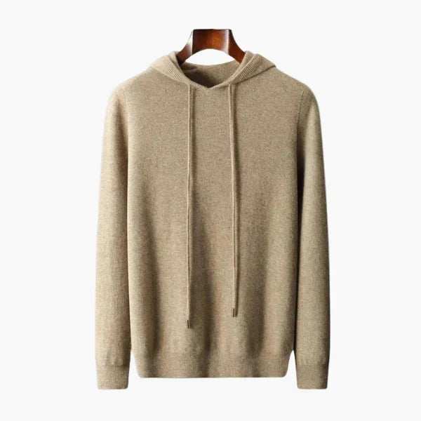 Sudadera con capucha de cachemira pura