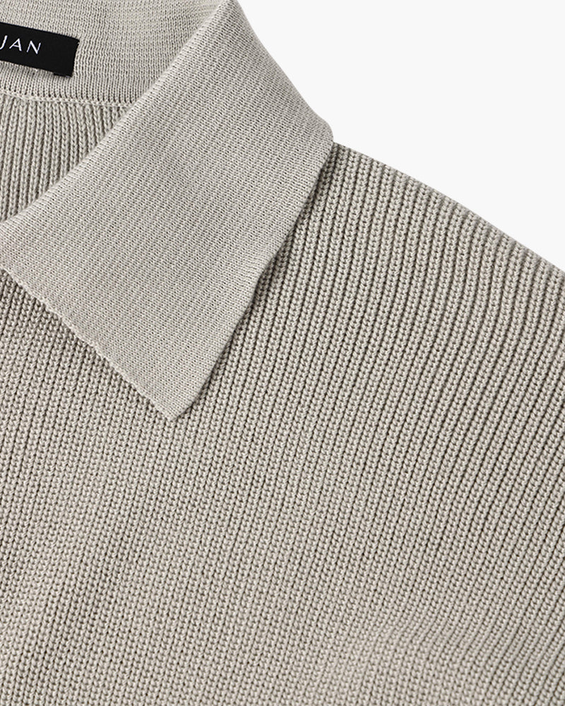 Rason | Jersey texturizado con media cremallera