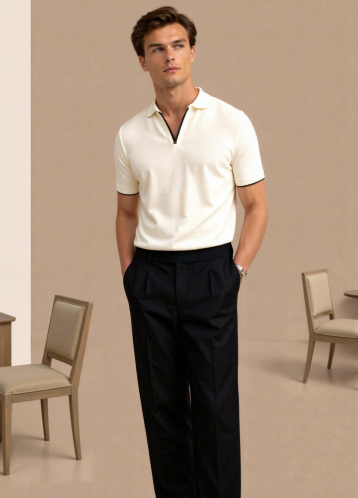 Bari | Polo slim fit de manga corta