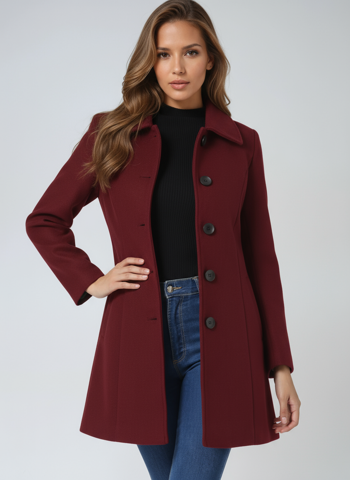 Egle | Trench de invierno de botonadura simple
