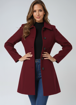 Egle | Trench de invierno de botonadura simple
