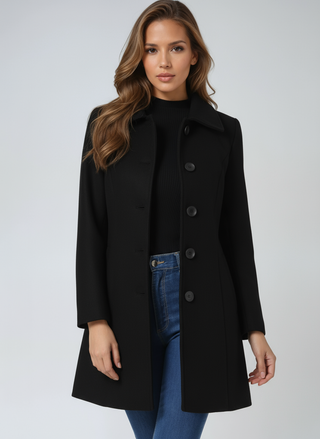 Egle | Trench de invierno de botonadura simple