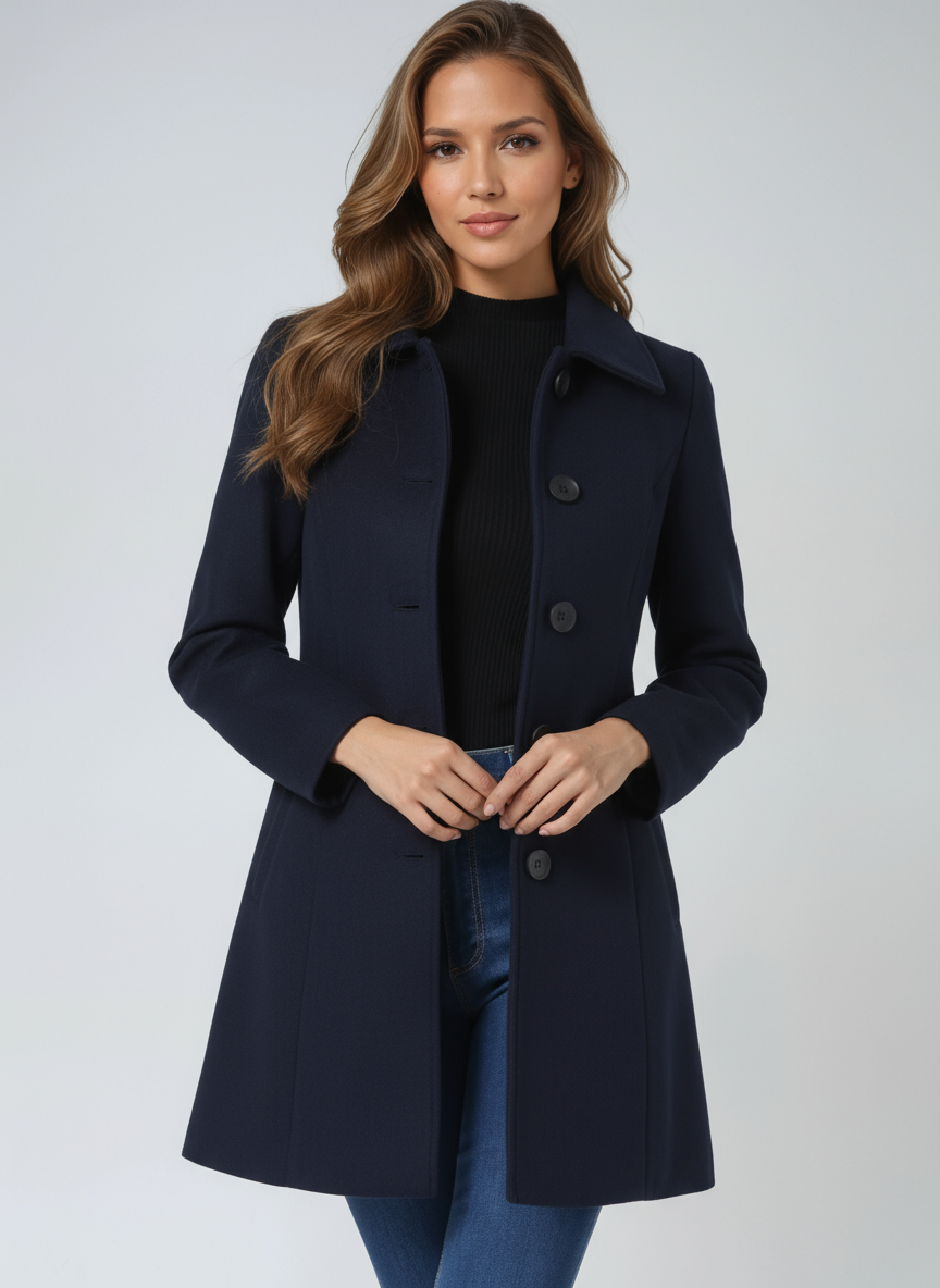 Egle | Trench de invierno de botonadura simple