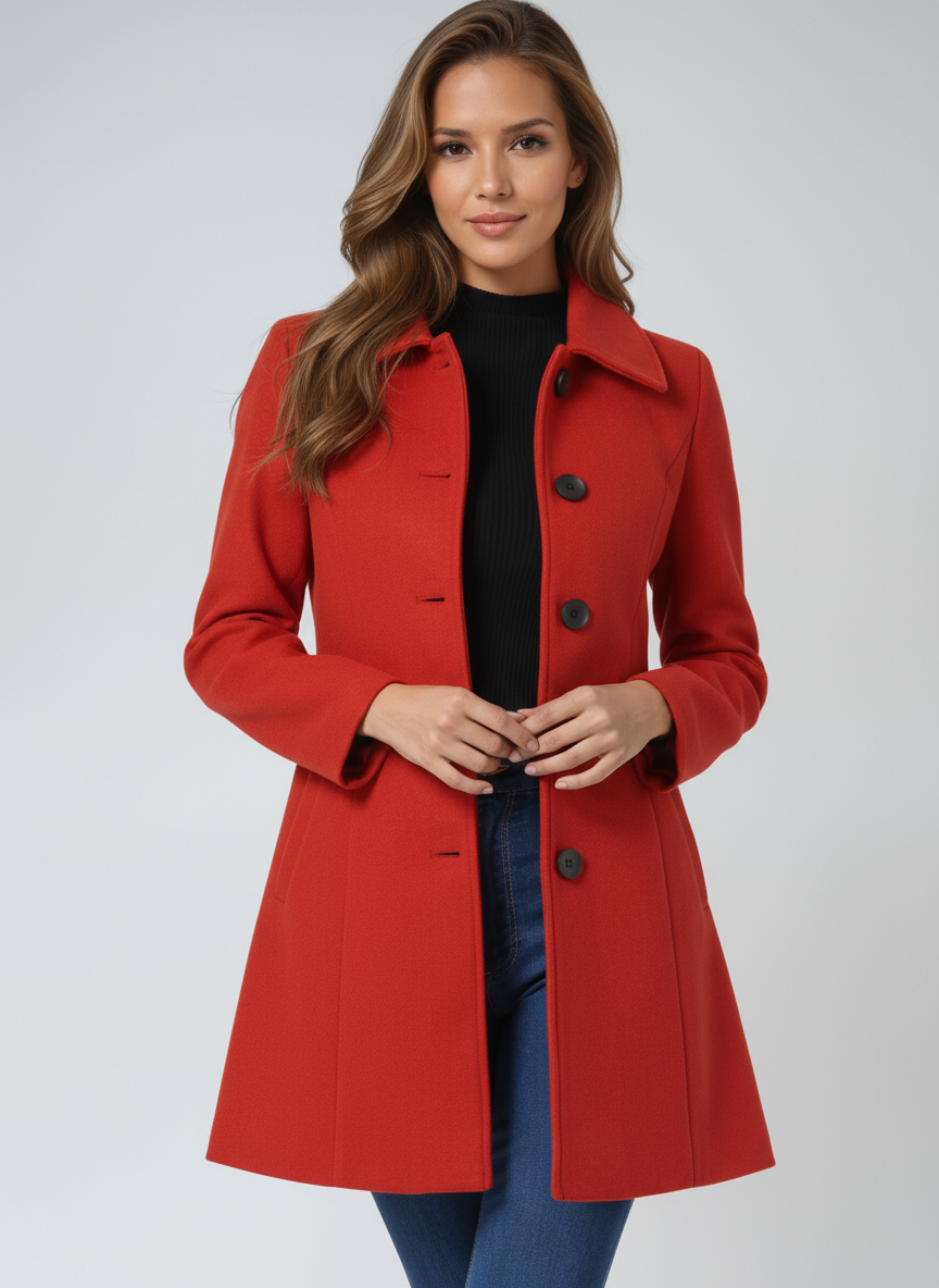 Egle | Trench de invierno de botonadura simple