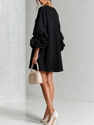 Anita | Mini vestido con rosas en los puños