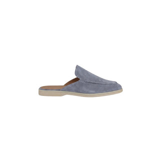 Mocasines de ante azul bebé