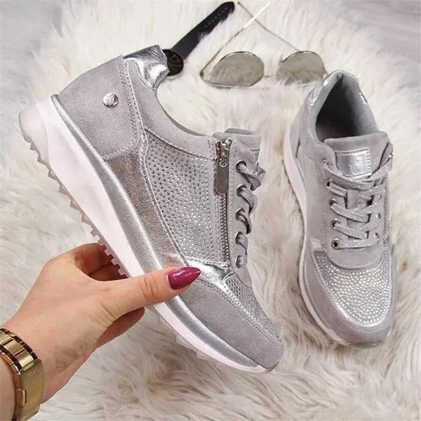 Eugénie | Zapatillas elegantes con cremallera