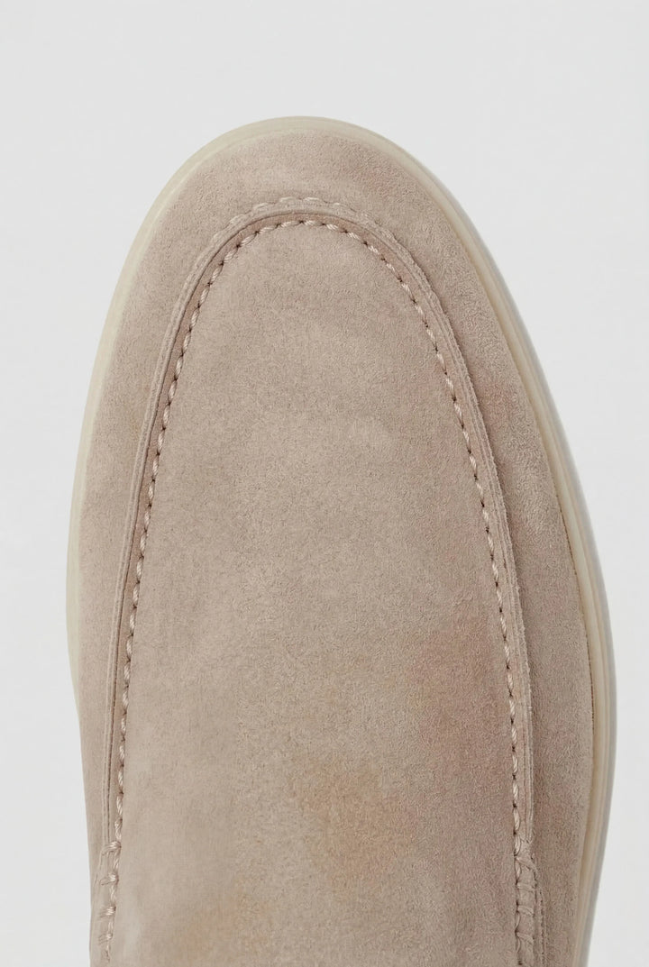 Mocasines de ante beige
