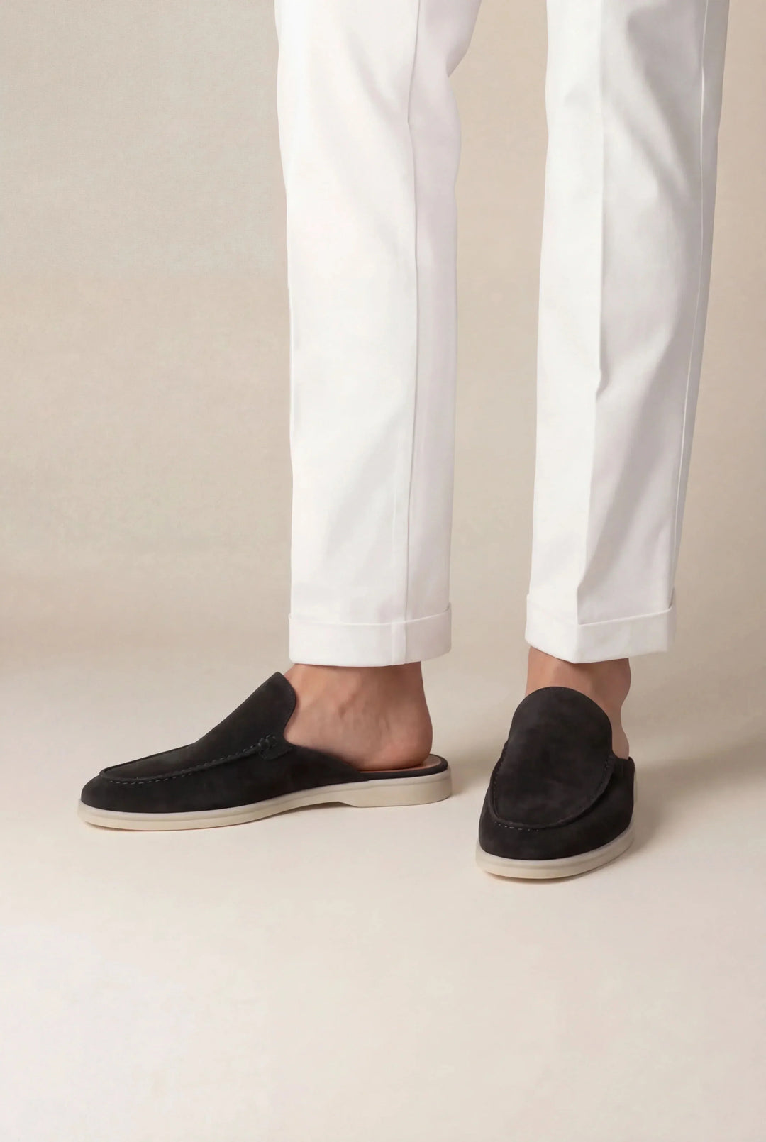 Mocasines de ante negro