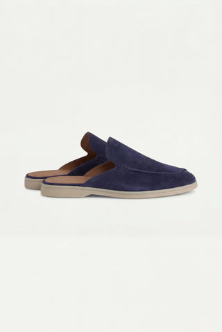Mocasines náutico de gamuza azul marino