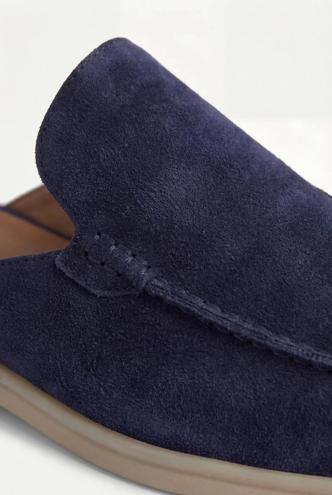 Mocasines náutico de gamuza azul marino